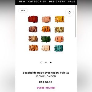 NWT Beachside Babe Eyeshadow Palette
ICONIC LONDON